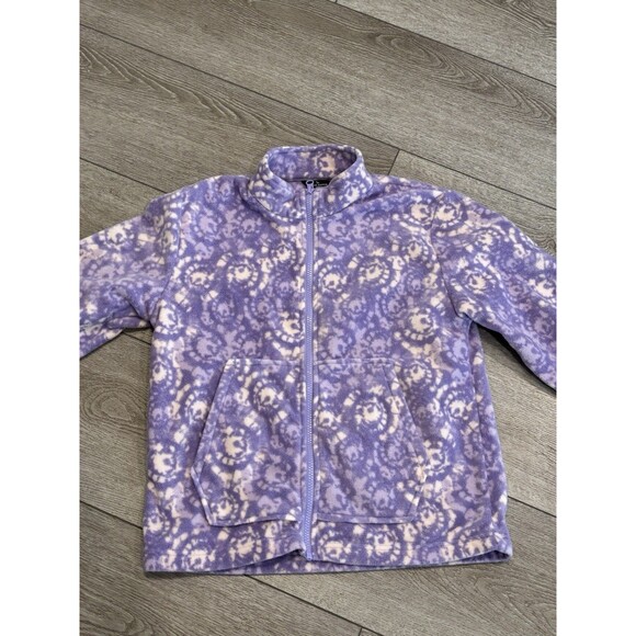 Eddie Bauer Girls Youth Jacket Violet Tulip Pattern Winter Size L 14/16 - Picture 1 of 5